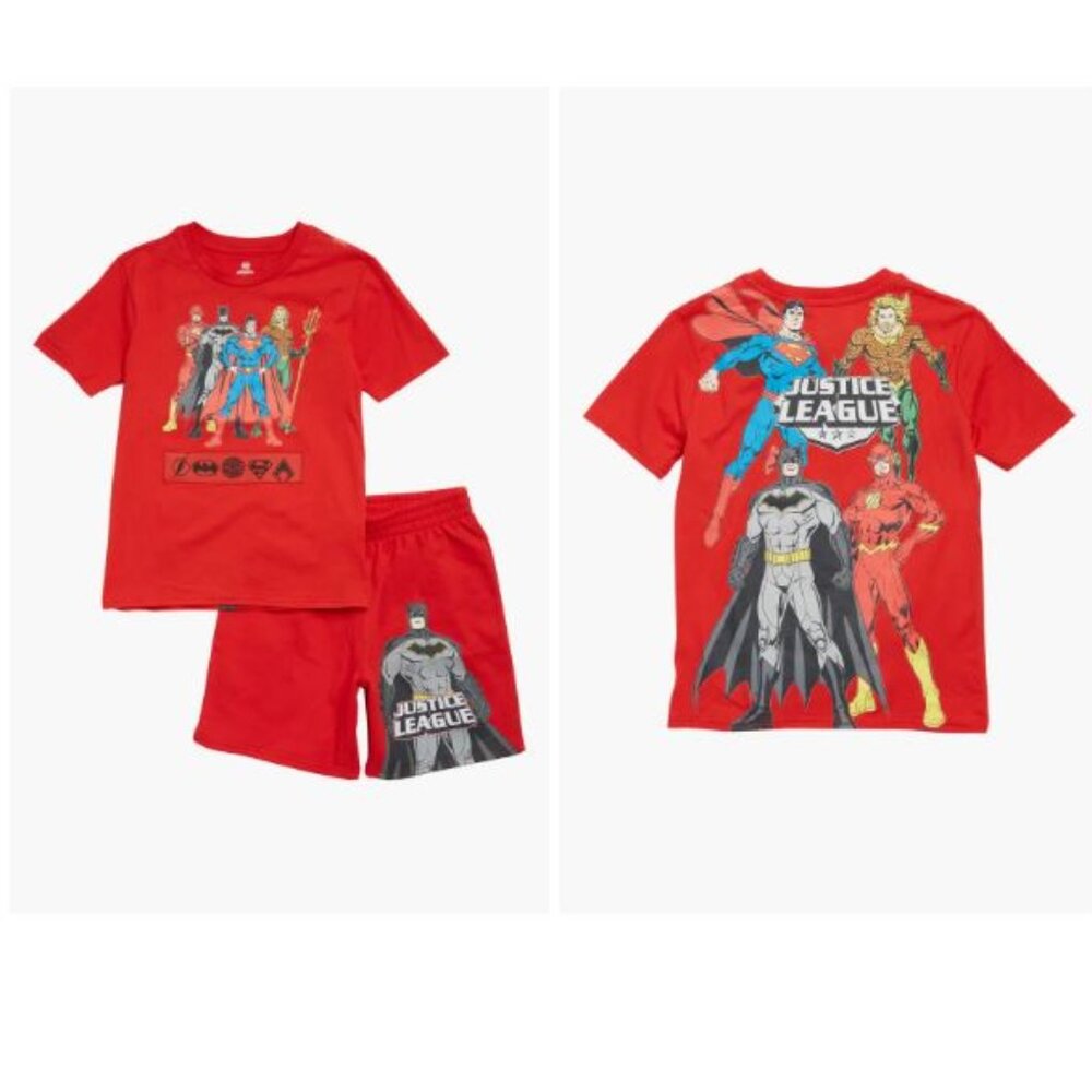 NWT  Freeze Kids' DC Comic Graphic T-Shirt & Shorts Set